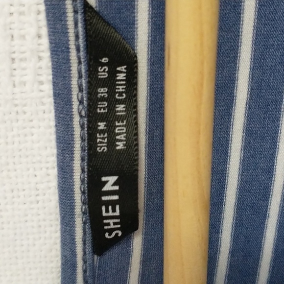 SHEIN Striped Bodysuit 90"s Y2K Size Medium - Picture 6 of 6